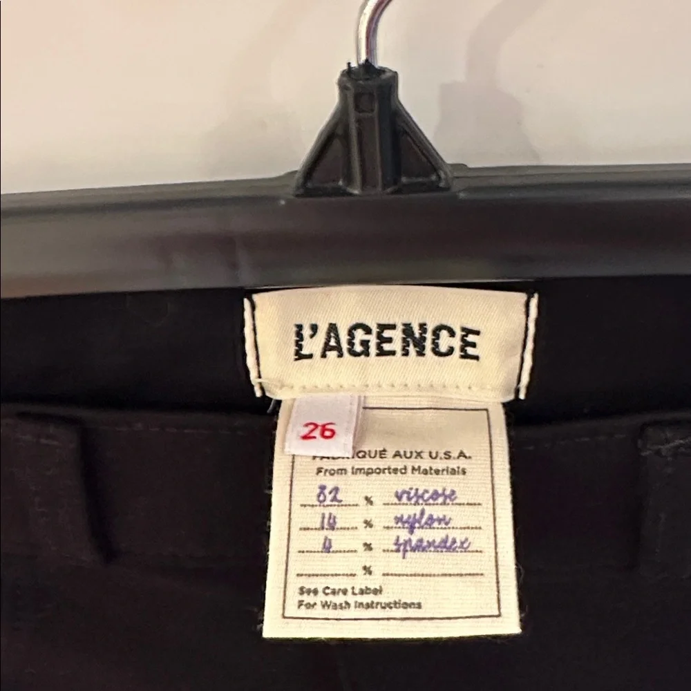 L’agence Classic Black Pants size 26‎ EUC